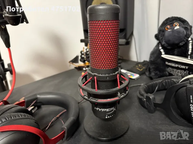 HyperX QuadCast + HyperX Cloud III – комплект, снимка 2 - Слушалки за компютър - 55851298