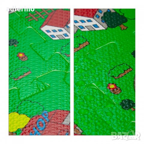 Детска подложка за игра Градска среда, 90х90х1 см, снимка 2 - Детски матраци - 34381723