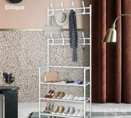 Многофункционална стойка за обувки, чанти и закачалка за връхни дрехи, снимка 10 - Други стоки за дома - 52709388