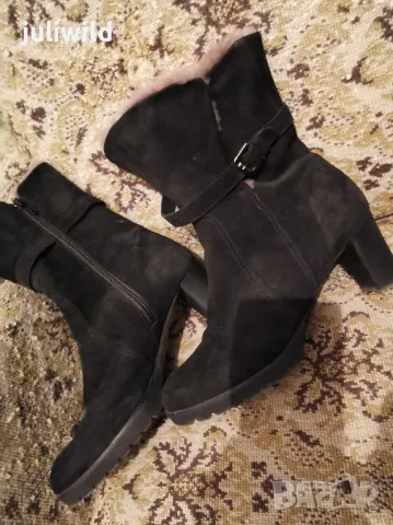 Боти естествена кожа с вълна, промо, снимка 4 - Дамски боти - 47671235