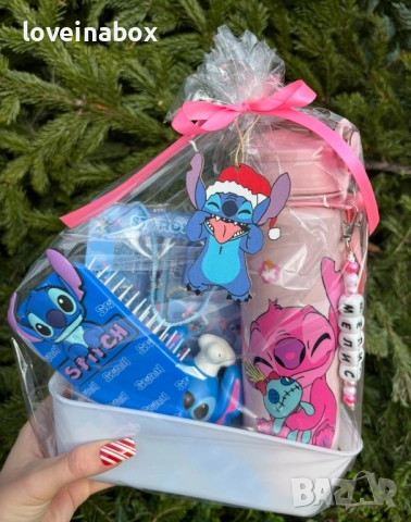 Подаръчен коледен комплект Стич