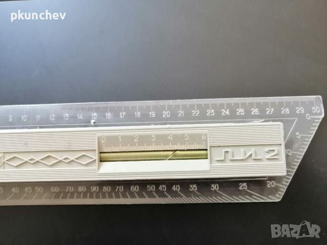 Ретро, руска рейсшина, линеал , снимка 2 - Антикварни и старинни предмети - 36192460