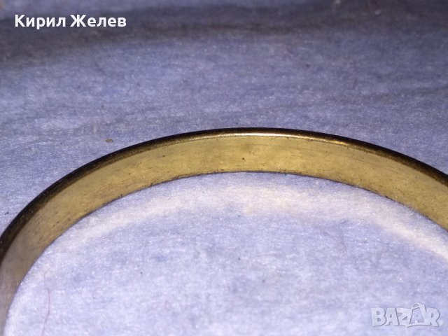 ПОЗЛАТЕНА ОРНАМЕНТИРАНА ВИНТИДЖ АР НУВО СТИЛ СТОМАНЕНА ГРИВНА 37508, снимка 4 - Гривни - 40836410