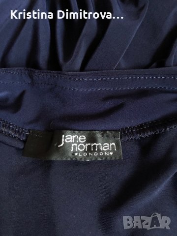 Тъмносина рокля Jane Norman London, снимка 4 - Рокли - 41400914