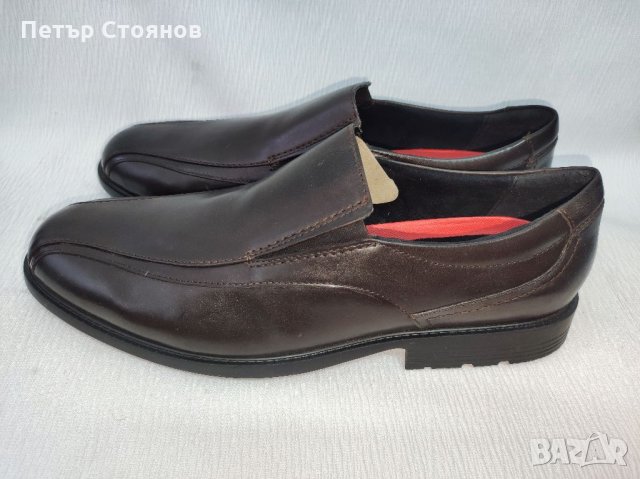 Уникално леки и удобни мъжки обувки от естествена кожа ROCKPORT №48, снимка 4 - Ежедневни обувки - 35956564