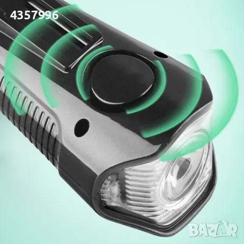LED фар за велосипед, С дисплей и клаксон с 6 мелодии, снимка 5 - Аксесоари за велосипеди - 49089373