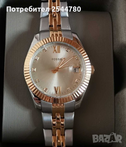 Fossil чисто нов оригинален дамски часовник с кристали