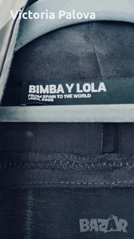 Нова луксозна скъпа дизайнерска овърсайз риза-яке BIMBA Y LOLA (Испания) - тьмносива, копринен ефе, снимка 3 - Якета - 56181774