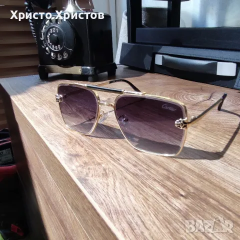 Мъжки луксозни слънчеви очила Cartier CT0457S 004XB, снимка 6 - Слънчеви и диоптрични очила - 47467395