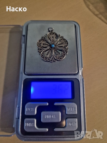 колие медальон висулка филиграм сребро 4 броя, снимка 2 - Колиета, медальони, синджири - 52002034