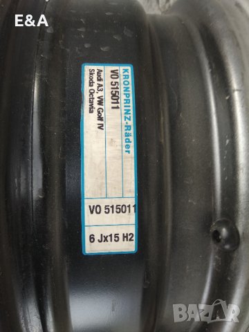 Джанти 15 цола за Фолксваген Пасат 4, Фолксваген Голф 4, снимка 8 - Гуми и джанти - 34606370