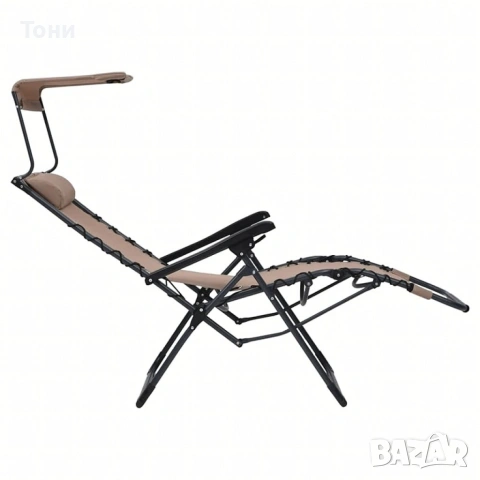 Комплект за релаксация на открито: 2 сгъваеми шезлонга и стилна масичка за кафе , снимка 8 - Градински мебели, декорация  - 53867540