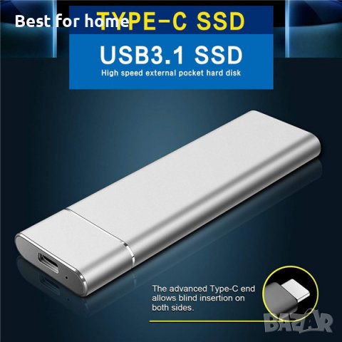 Външен диск 16TB USB 3.1 SSD TYPE-C  високоскоростен, снимка 12 - Твърди дискове - 40222822