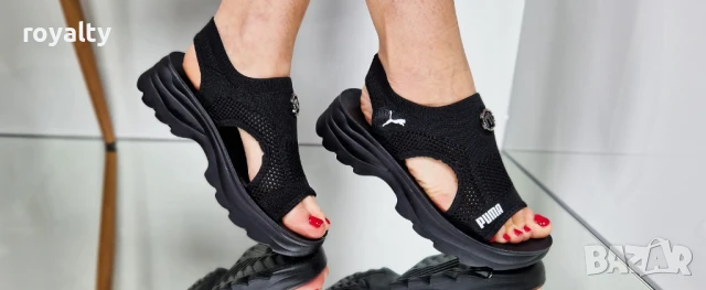 Маркови черни дамски сандали , снимка 2 - Сандали - 50947494