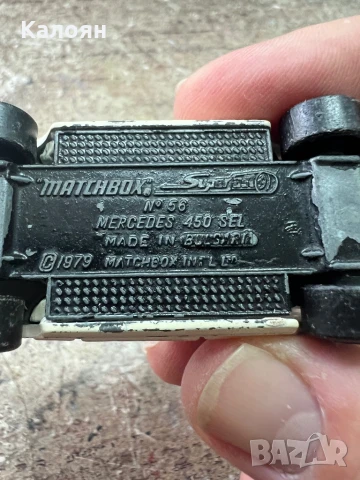Количка MATCHBOX 1979 Mercedes 450, снимка 6 - Колекции - 51337295
