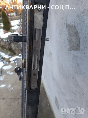 Стара Масивна Метална Врата Порта Височина 193см Широчина 80см Тегло 37кг., снимка 4 - Антикварни и старинни предмети - 48722303