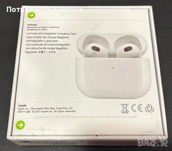 AirPods 3 нови не отваряни, снимка 3 - Слушалки, hands-free - 44654189