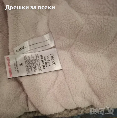 Зимно вълнено палтенце Next-92, снимка 3 - Бебешки якета и елеци - 56331963