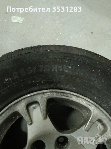 Оригинални алуминиеви джанти с гуми Митсубиши Паджеро Mitsubishi Pajero, снимка 3 - Гуми и джанти - 53621370