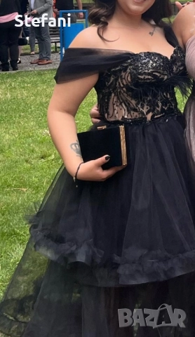 Официална черна рокля, снимка 3 - Рокли - 51643440