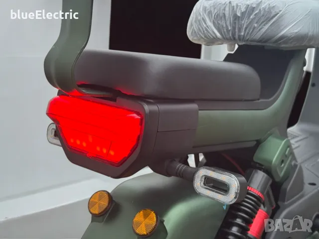 Електрически скутер blueEelctric Infinity GT-1000 1200W | 72V | 23Ah | ARMY GREEN, снимка 5 - Мотоциклети и мототехника - 49745612