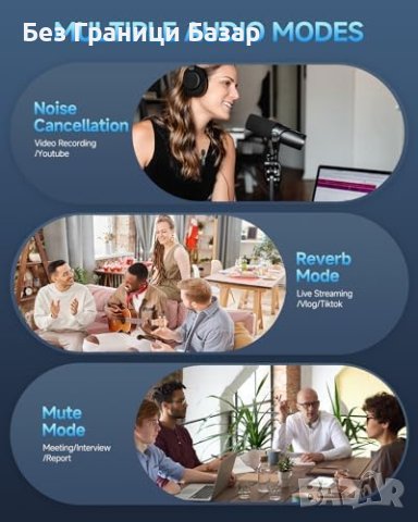 Нови Двойка Омнидирекционални Микрофони, Android USB-C за влог видео, снимка 7 - Друга електроника - 44160001