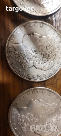 три броя сребърни американски долари по 150 лв, снимка 4 - Нумизматика и бонистика - 52089936