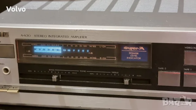 Стерео усилвател JVC A-X30, снимка 2 - Ресийвъри, усилватели, смесителни пултове - 55979583