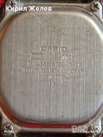 Винтидж електтронен часовник CASIO рядък модел за КОЛЕКЦИЯ 53643, снимка 5 - Мъжки - 53674524