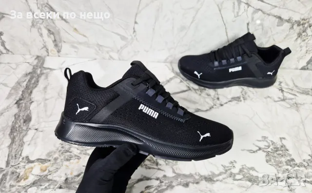 Puma Мъжки Черни Маратонки от 40 до 45 номер👟Мъжки Спортни Обувки В Черен Цвят Пума Код P269, снимка 4 - Маратонки - 49768687