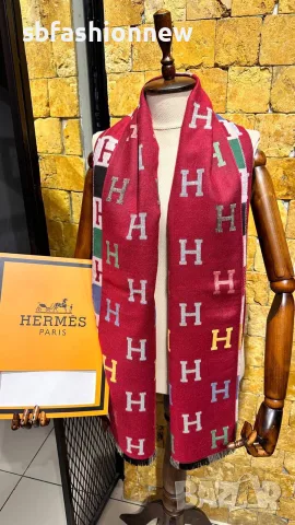 Burberry Hermes  Fendi Balenciaga кашмирени шалове, снимка 4 - Шалове - 56116140