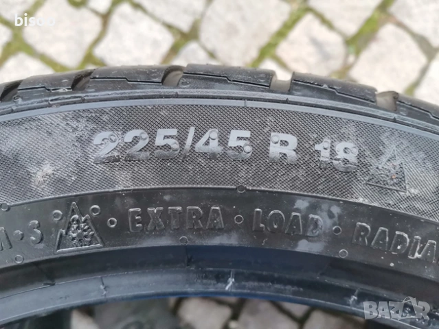 2бр Зимни гуми CONTINENTAL ContiWinterContact 225/45/18 , снимка 3 - Гуми и джанти - 53525375