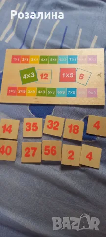 Детска занимателни игра/таблица за умножение, снимка 3 - Образователни игри - 48586576