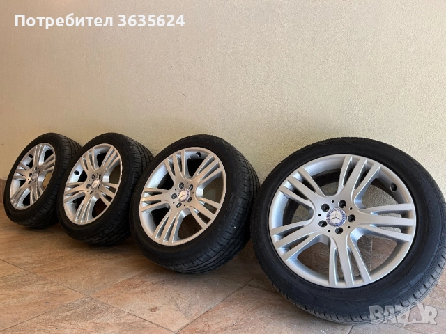  4 броя оригинални лети джанти 19 цола за Мерцедес GLK X204, снимка 2 - Гуми и джанти - 50669226
