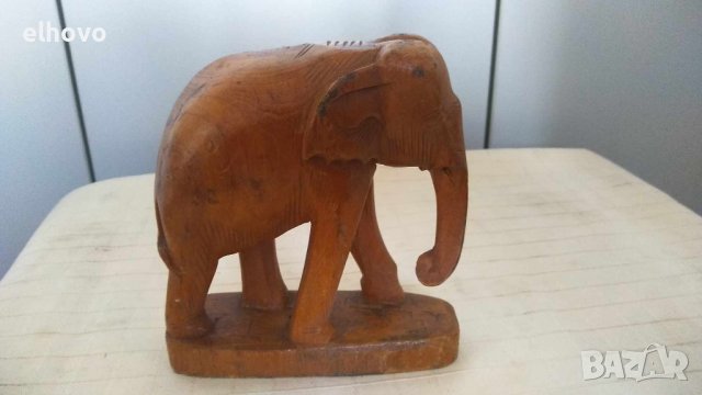 Сувенир дървен слон 14х15, снимка 3 - Други ценни предмети - 42122100