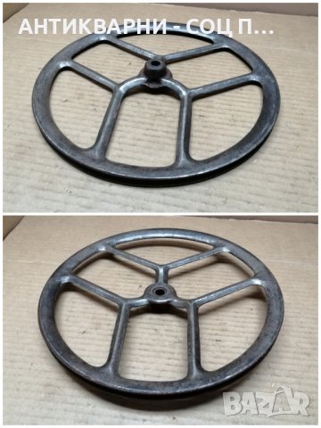 Старо Метално Колело От Шевна Машина. , снимка 4 - Антикварни и старинни предмети - 44280224