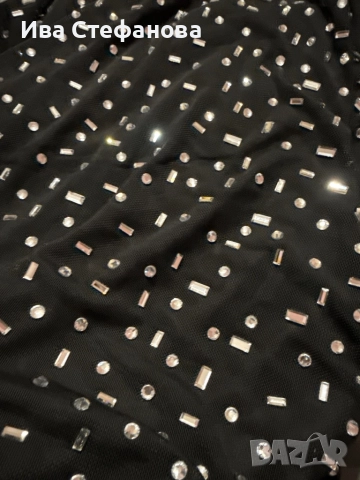 Нова блестяща празнична парти официална коктейлна рокля  с кристали диаманти, снимка 4 - Рокли - 52794472