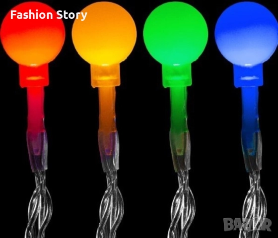 Соларно коледно LED осветление, 60 броя, 6 метра, снимка 7 - Декорация за дома - 51994414