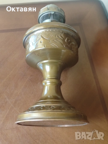 Гасена лампа бронз/месинг/мед, снимка 7 - Антикварни и старинни предмети - 53832794