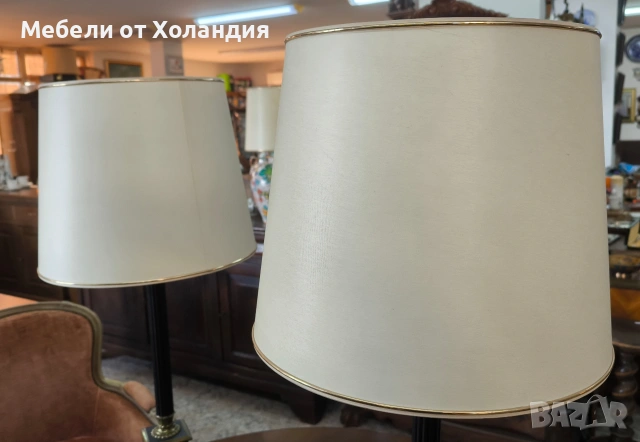 Двойка големи метални лампи, снимка 6 - Настолни лампи - 53537496