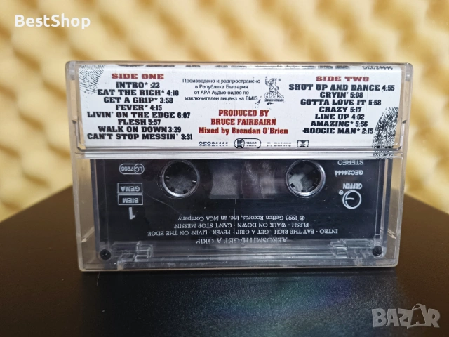 Aerosmith - Get a grip, снимка 2 - Аудио касети - 53338231