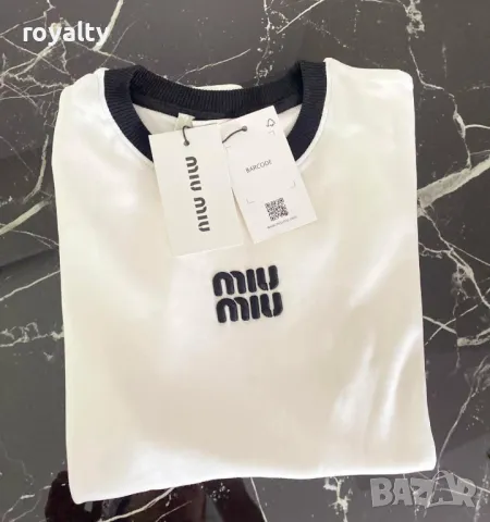 Дамски тениски Miu Miu, снимка 3 - Тениски - 50413866