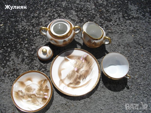 ЛОТ ФИН ПОРЦЕЛАН ЗА ЧАЙ ИЛИ КАФЕ, снимка 2 - Антикварни и старинни предмети - 41606126