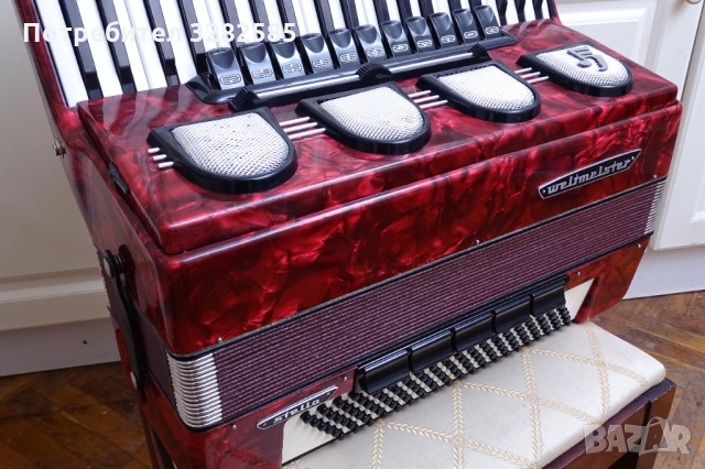 Акордеон Велтмайстер Стела 120 баса, снимка 2 - Акордеони - 36110487