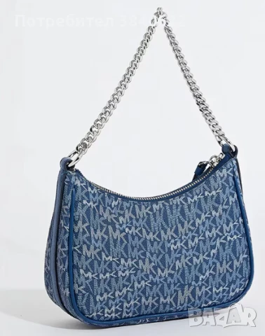 Чанта Michael Kors синя, снимка 2 - Чанти - 50631906