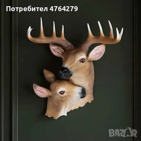 ново Пано За Стена -  Елен - Декорация за Камина Еленчета 35см, снимка 2 - Пана - 53854999