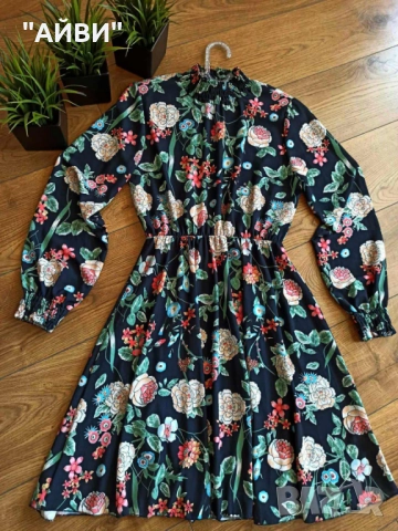 Дамска маркова цветна рокля, снимка 3 - Рокли - 52189692