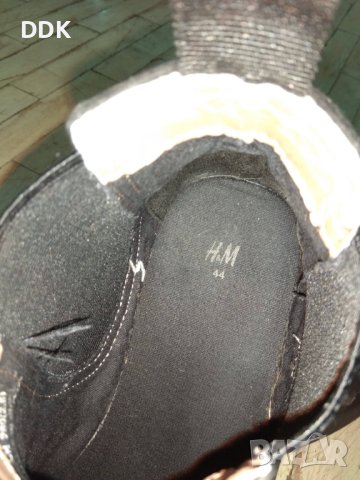 Мъжки черни боти HM, снимка 8 - Мъжки боти - 42236358
