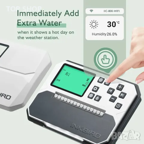 Компютър за напояване, 8-зонов INKBIRD IIC-800-WIFI  , снимка 4 - Напояване - 48774356