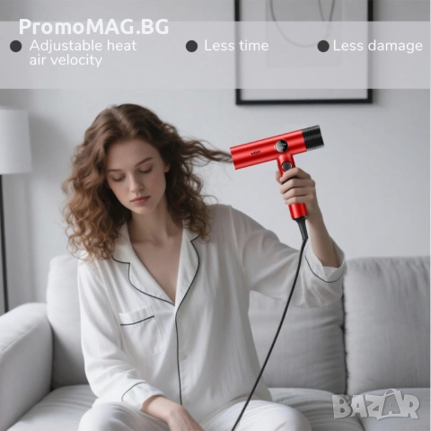 Професионален сешоар VGR-401 BLDC мотор за бързо сушене с нисък шум, снимка 9 - Сешоари - 53349952